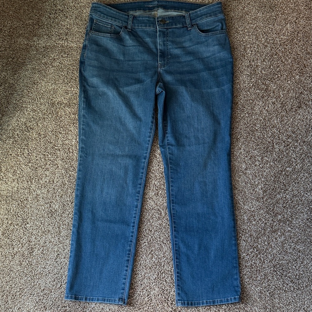 Chico's Straight Leg Blue Jeans